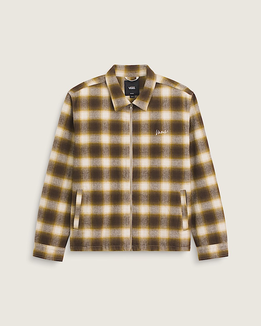 Crestmont Plaid Shacket VANS Brown  Yellow HERO