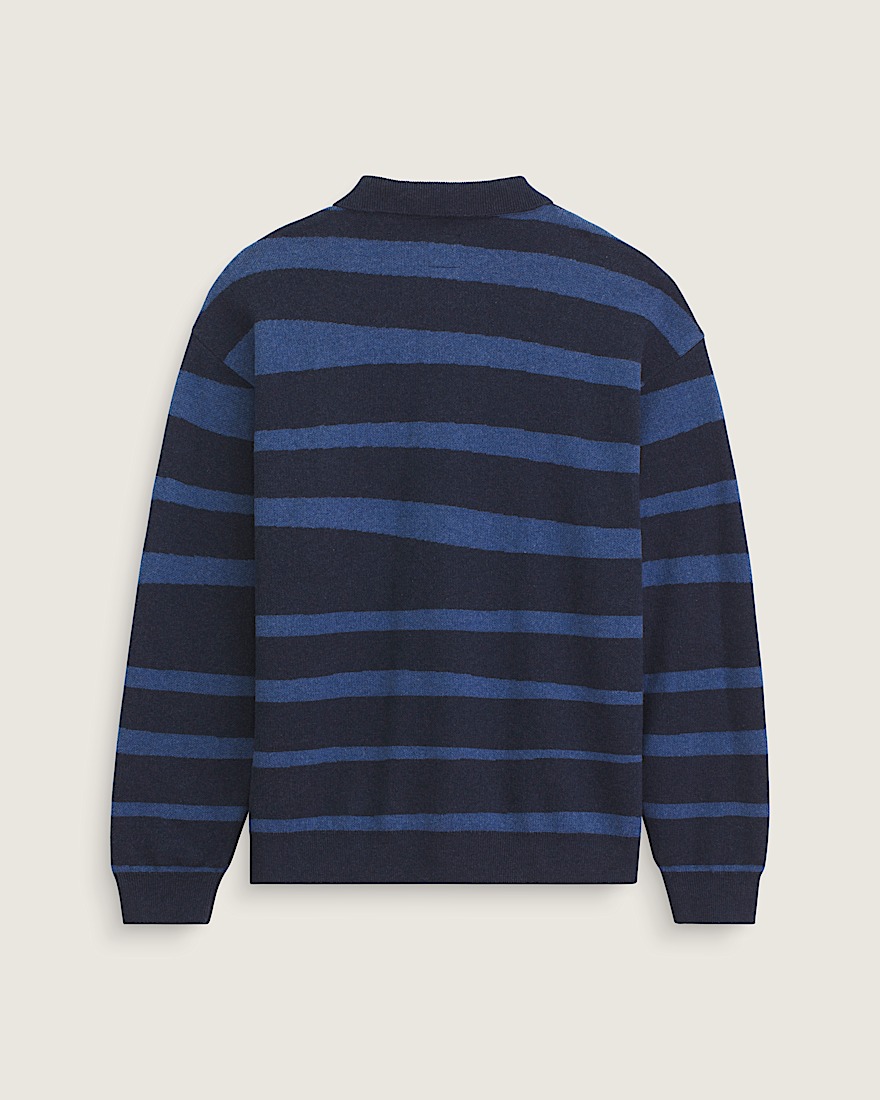 Davis Stripe Polo Sweater