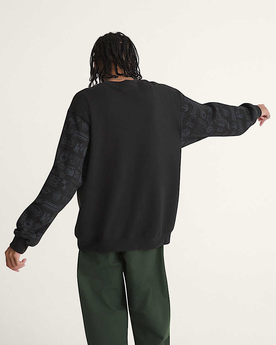 Mixed Lot Crew Sweatshirt VANS Black ALT3