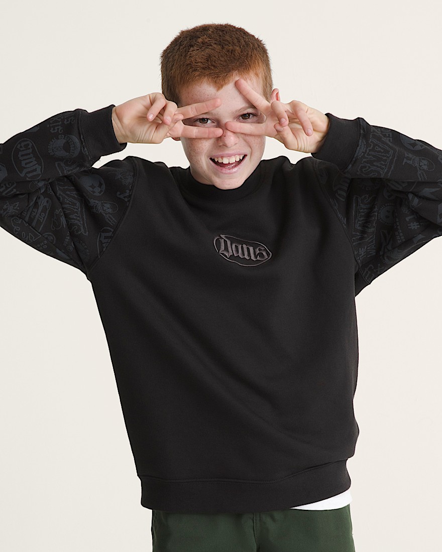 Kids Mixed Lot Crew Sweatshirt VANS Black ALT2