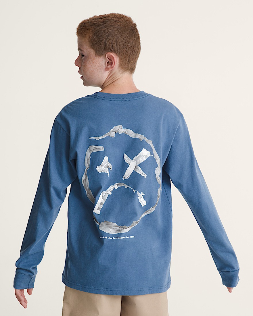 Big Kids Ideas 66 Long Sleeve TShirt VANS True Navy Blue ALT3