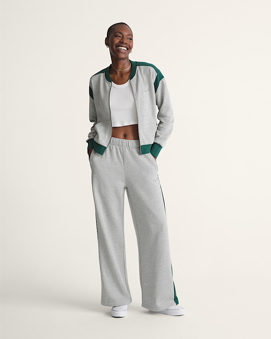 Rookie Track Zip Sweatshirt VANS Grey  Emerald Green ALT2