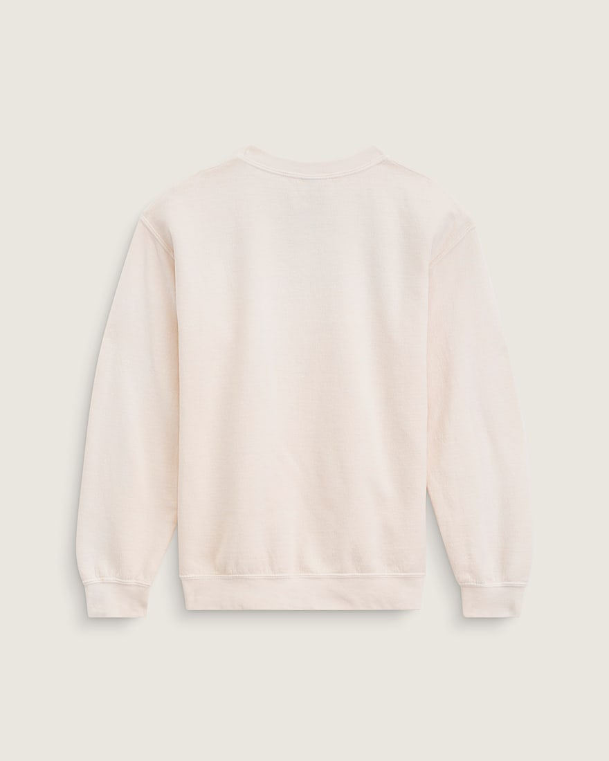 Waffle Shop Wave Blend Crewneck Sweatshirt VANS Marshmallow White ALT1