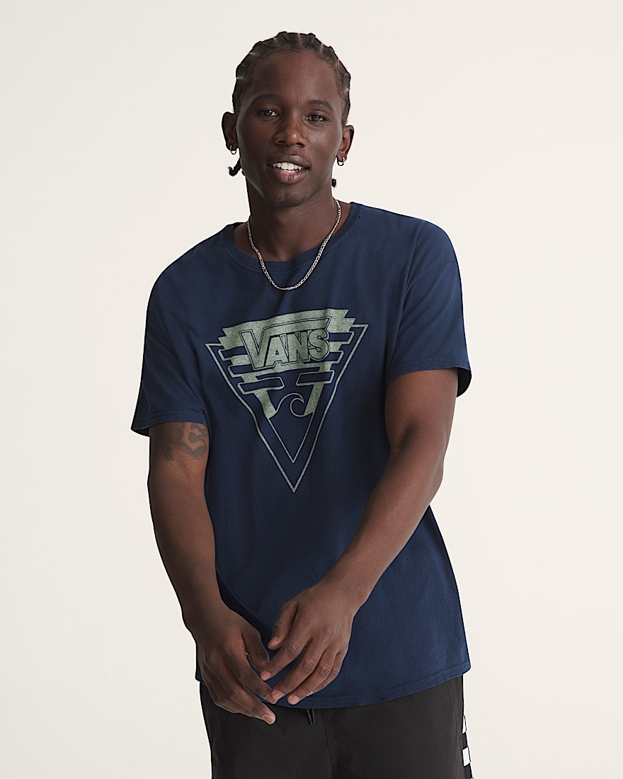 Waffle Shop Wave Blend TShirt VANS Navy Blue ALT2