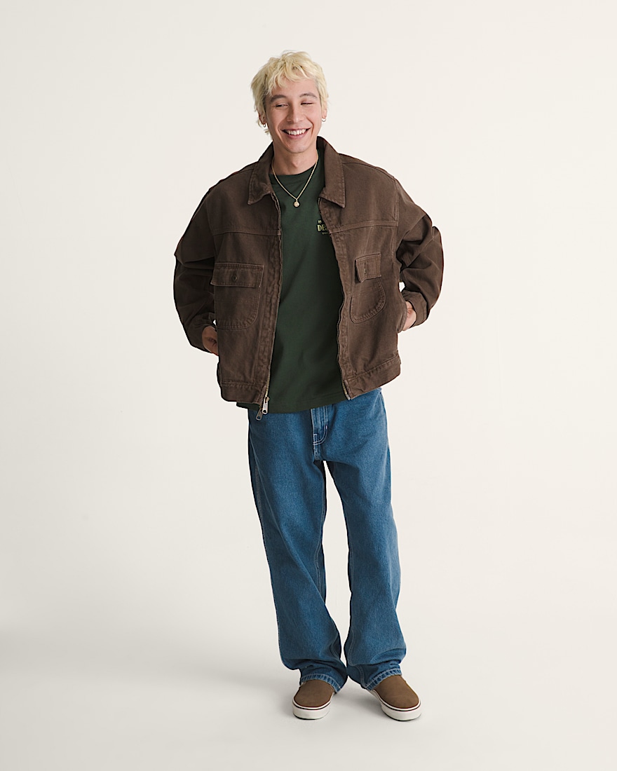 Skate Garage Denim Jacket VANS Coal Brown ALT2