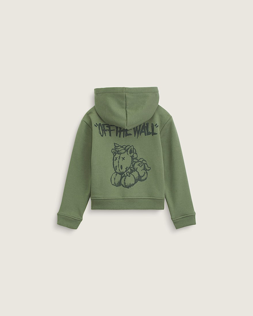 Little Kids Unicorn Zip Hoodie - 1