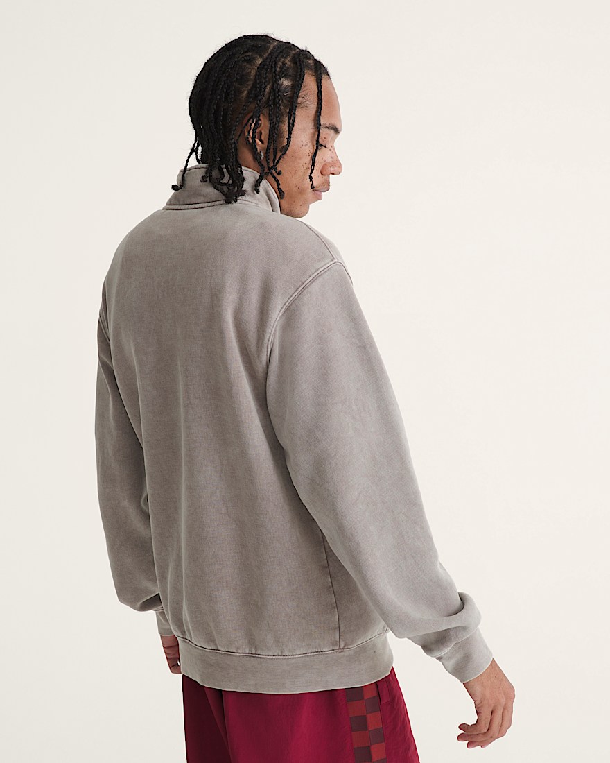 Peak Quarter Zip Sweatshirt VANS Pewter Grey ALT3