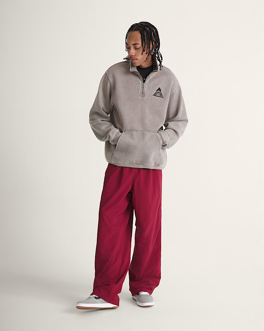 Peak Quarter Zip Sweatshirt VANS Pewter Grey ALT4