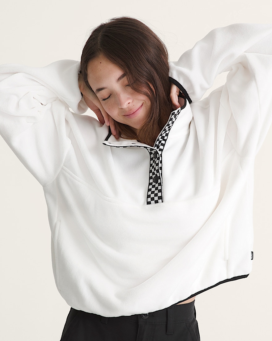 Check Mark Polar Sweatshirt VANS Egret White HERO