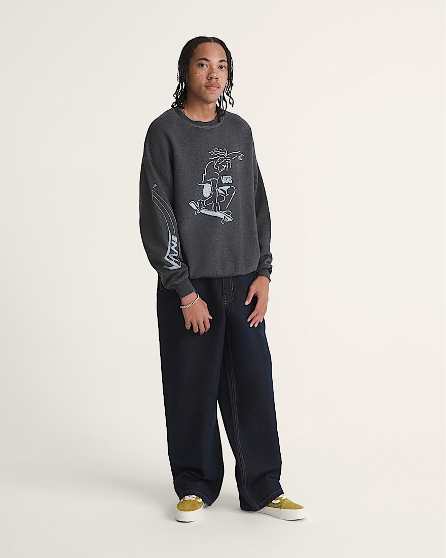 Waffle Shop Skate Crest Crewneck Sweatshirt