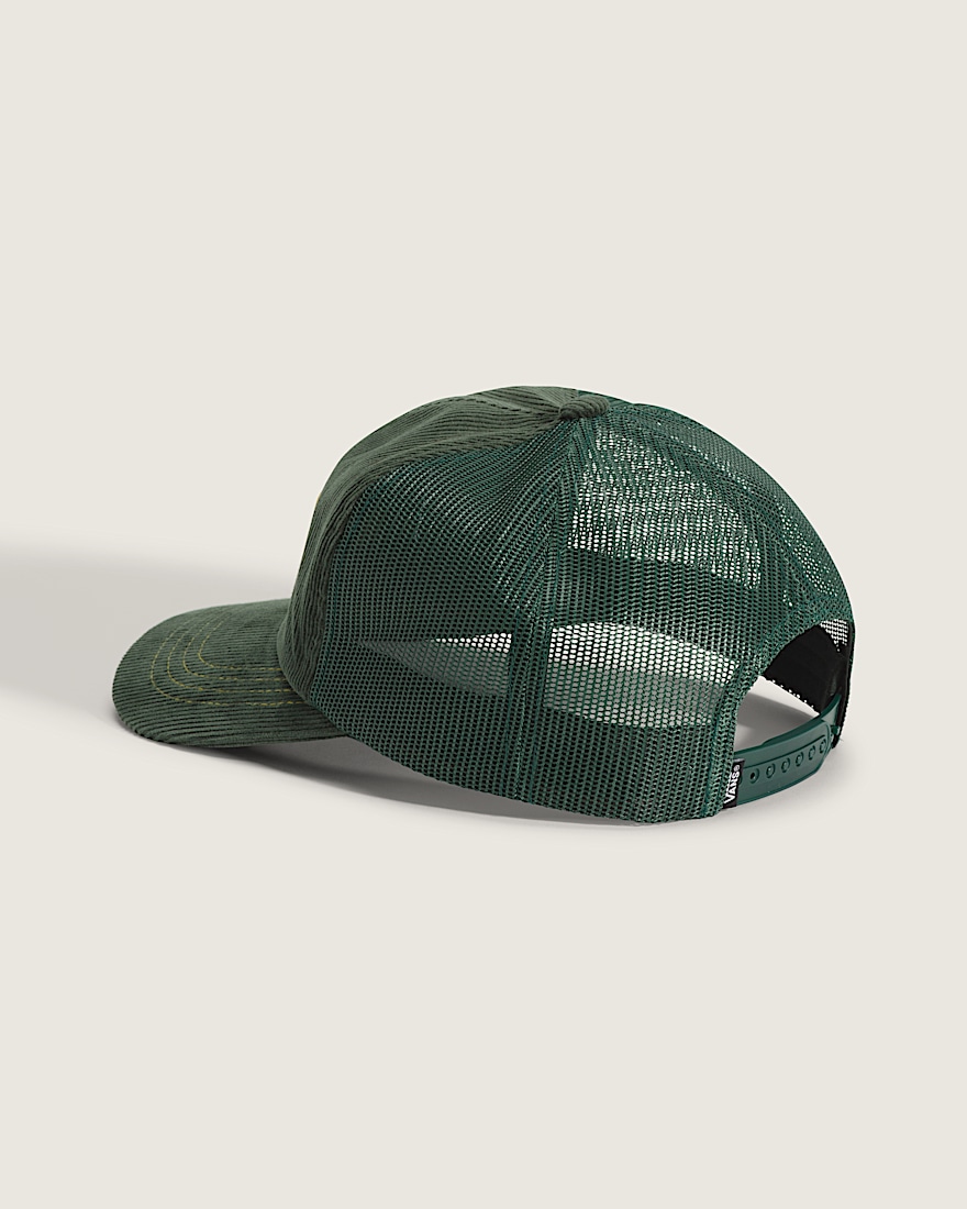 Yardwork Curve Bill Trucker Hat VANS Dried Kelp Green ALT2
