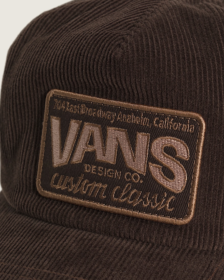 Yardwork Curve Bill Trucker Hat VANS Demitasse Brown ALT1