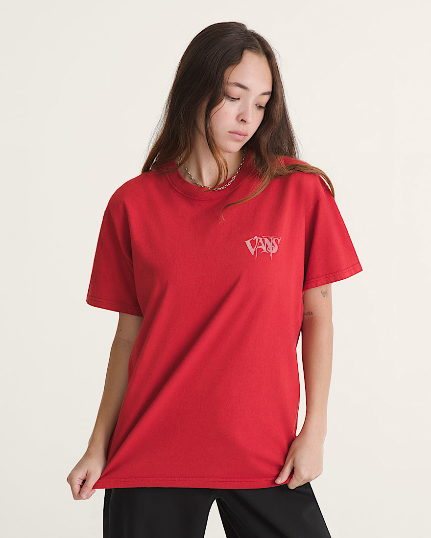Waffle Shop Optic Eye TShirt VANS Red ALT5