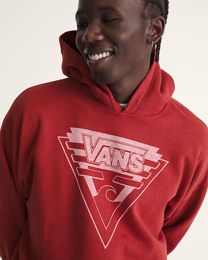 Waffle Shop Wave Blend Pullover Hoodie VANS Red ALT7