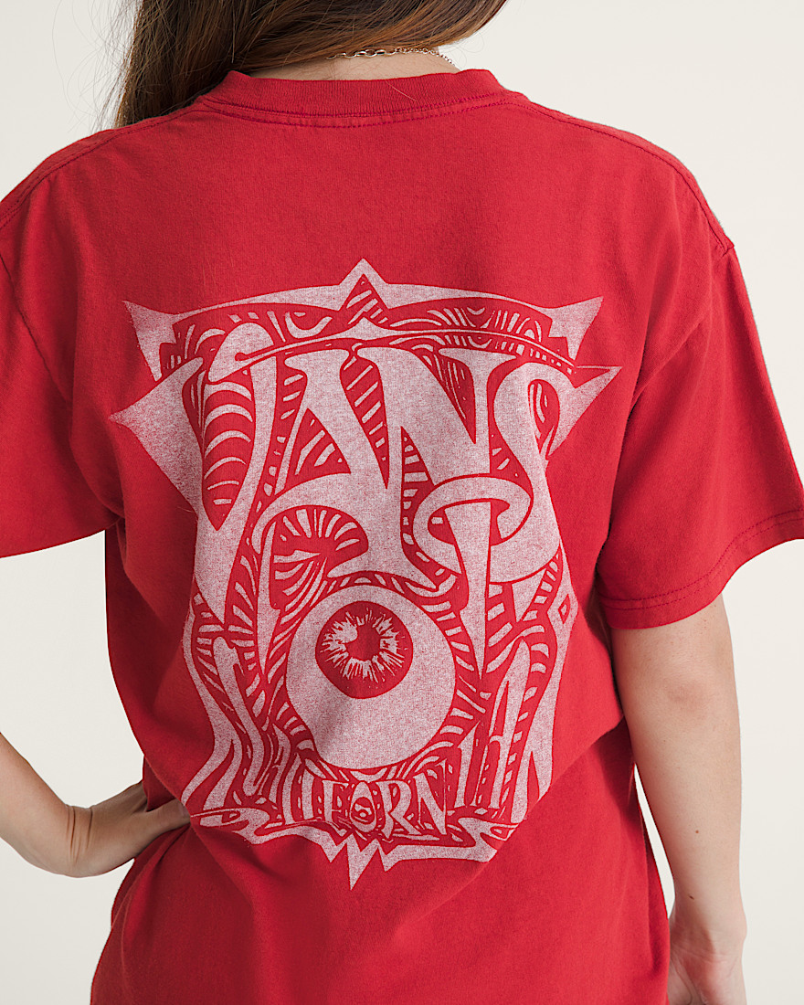 Waffle Shop Optic Eye TShirt VANS Red ALT6