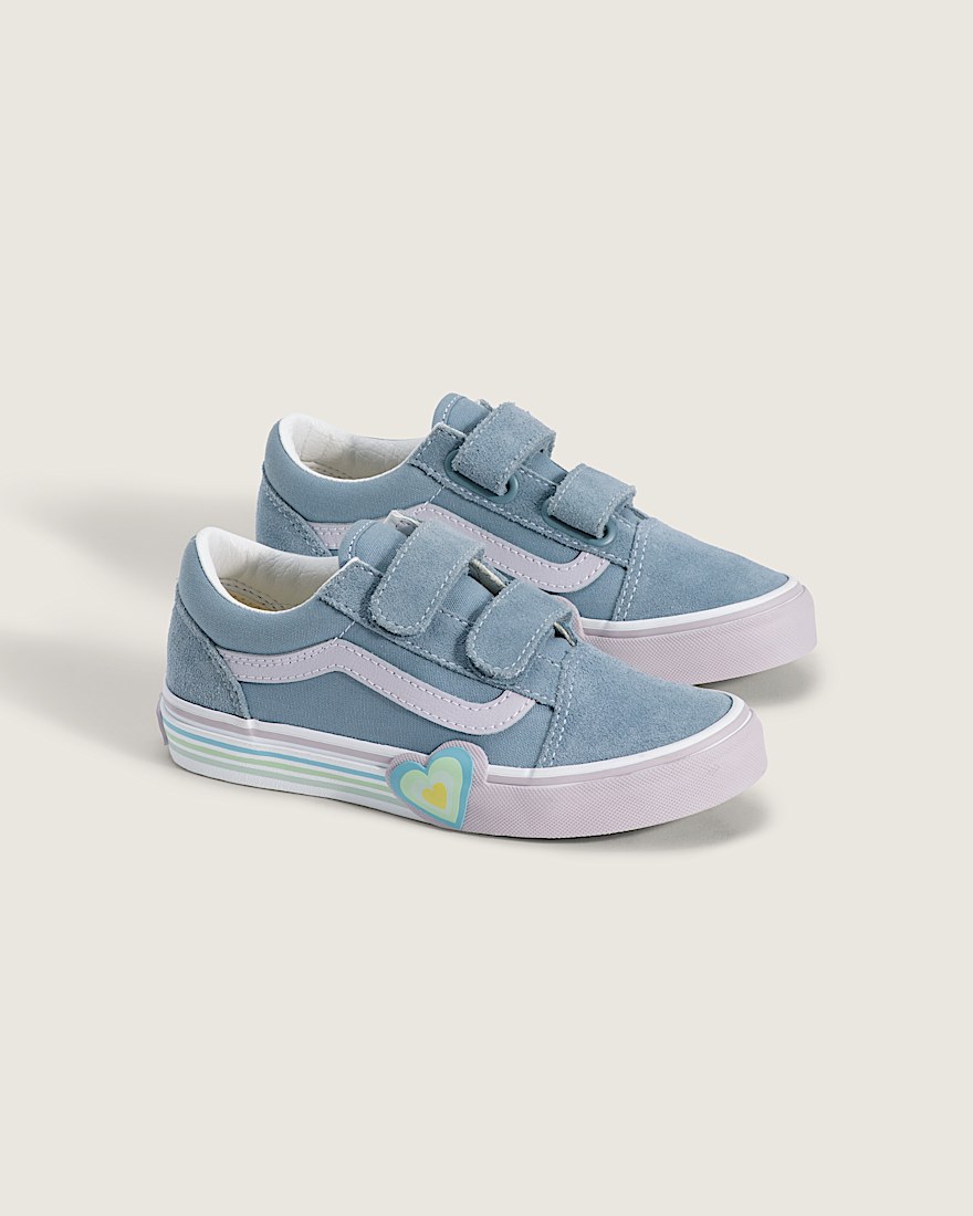 Little Kids Old Skool V Shoe VANS Citadel Blue ALT1