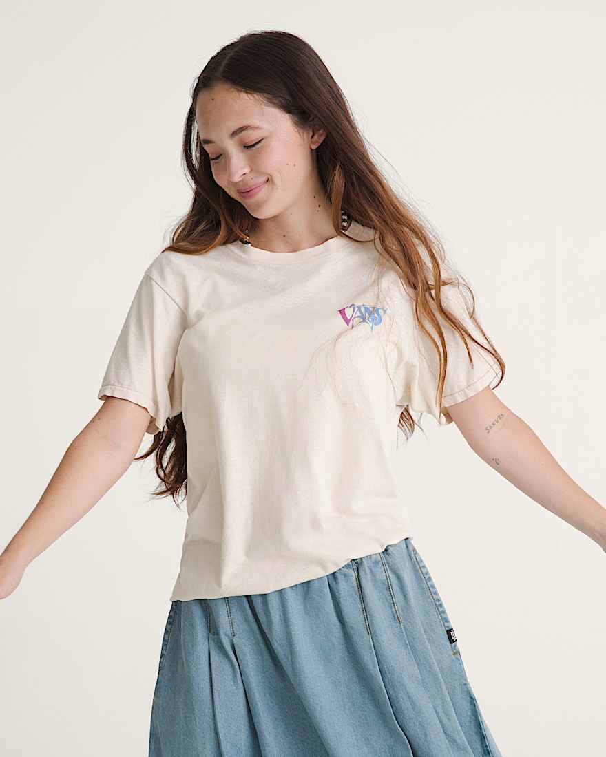 Waffle Shop Optic Eye TShirt VANS Marshmallow White ALT4