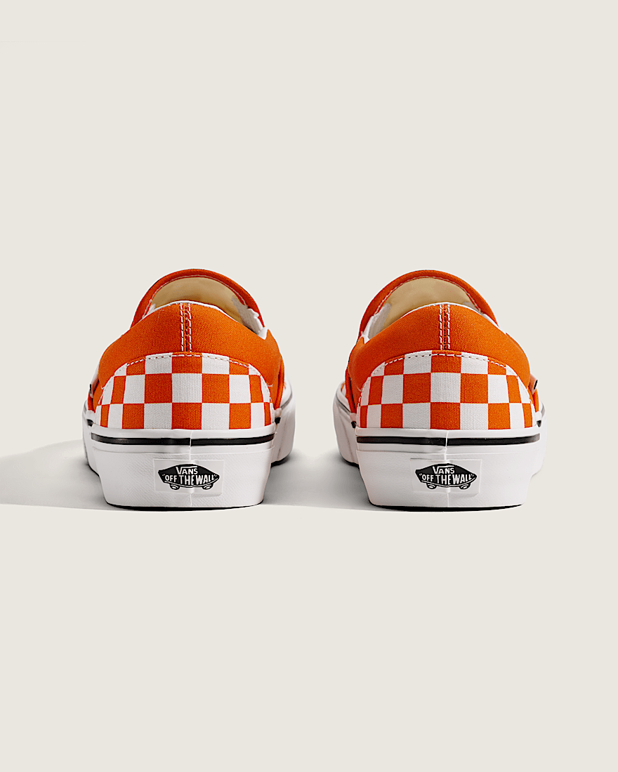 Game Day Classic SlipOn Checkerboard Shoe VANS Checkerboard Orange  True White ALT3