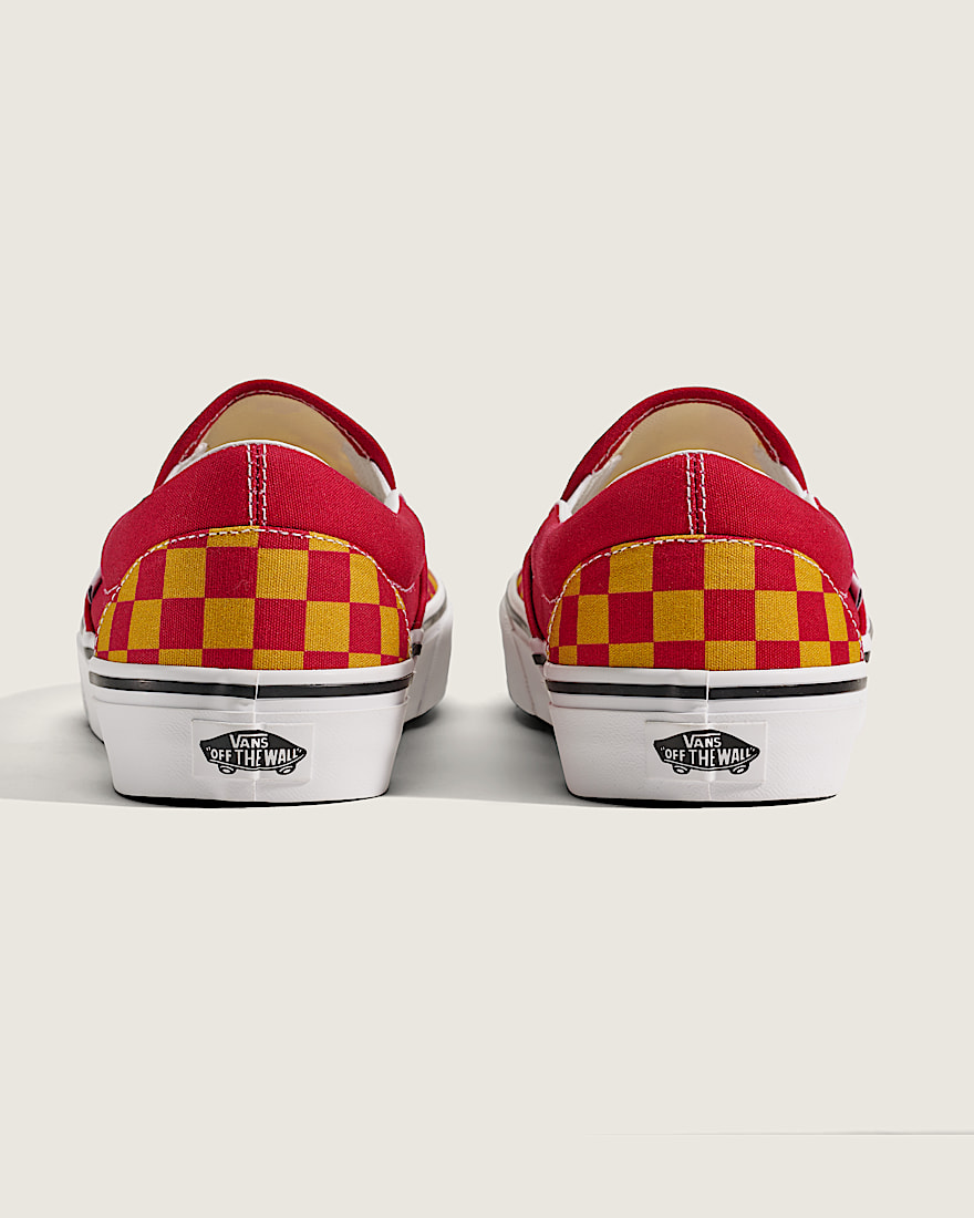 Game Day Classic SlipOn Checkerboard Shoe VANS Checkerboard Red  Gold ALT3