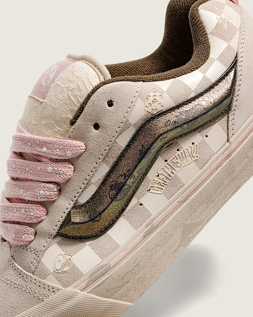 VANS x SPACE MOLLY Knu Skool Shoe VANS Space Molly Oatmeal Beige  Sepia Rose Pink ALT4