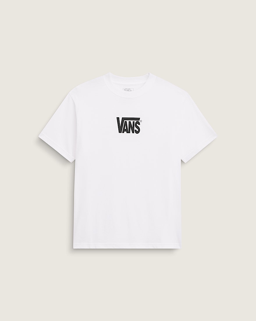 Stretch Logo TShirt VANS White  Black HERO