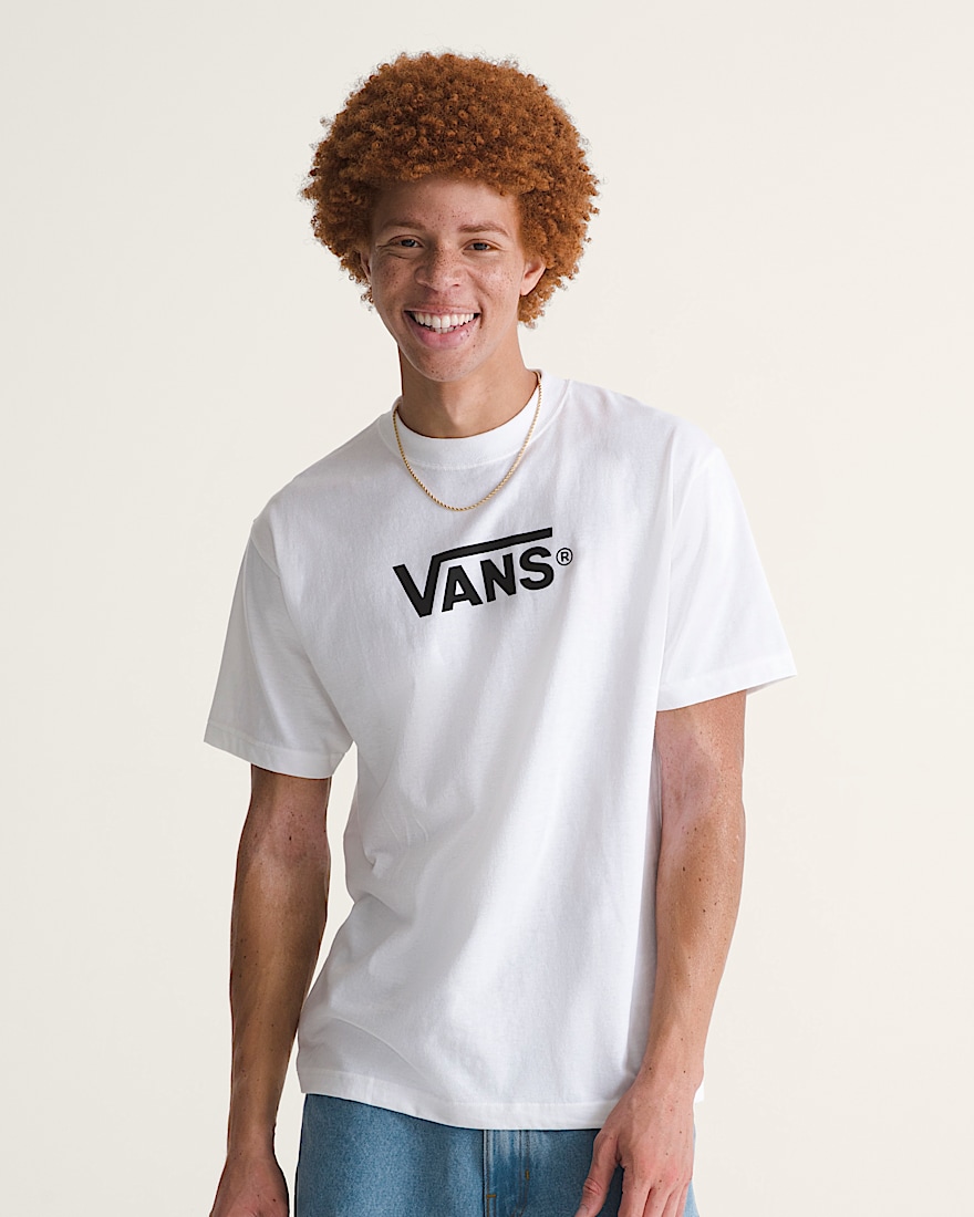 New Vans Classic TShirt VANS White  Black ALT2