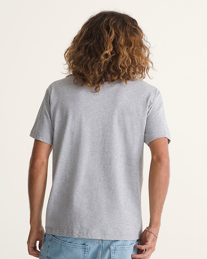 Left Chest TShirt VANS Athletic Heather Grey ALT3