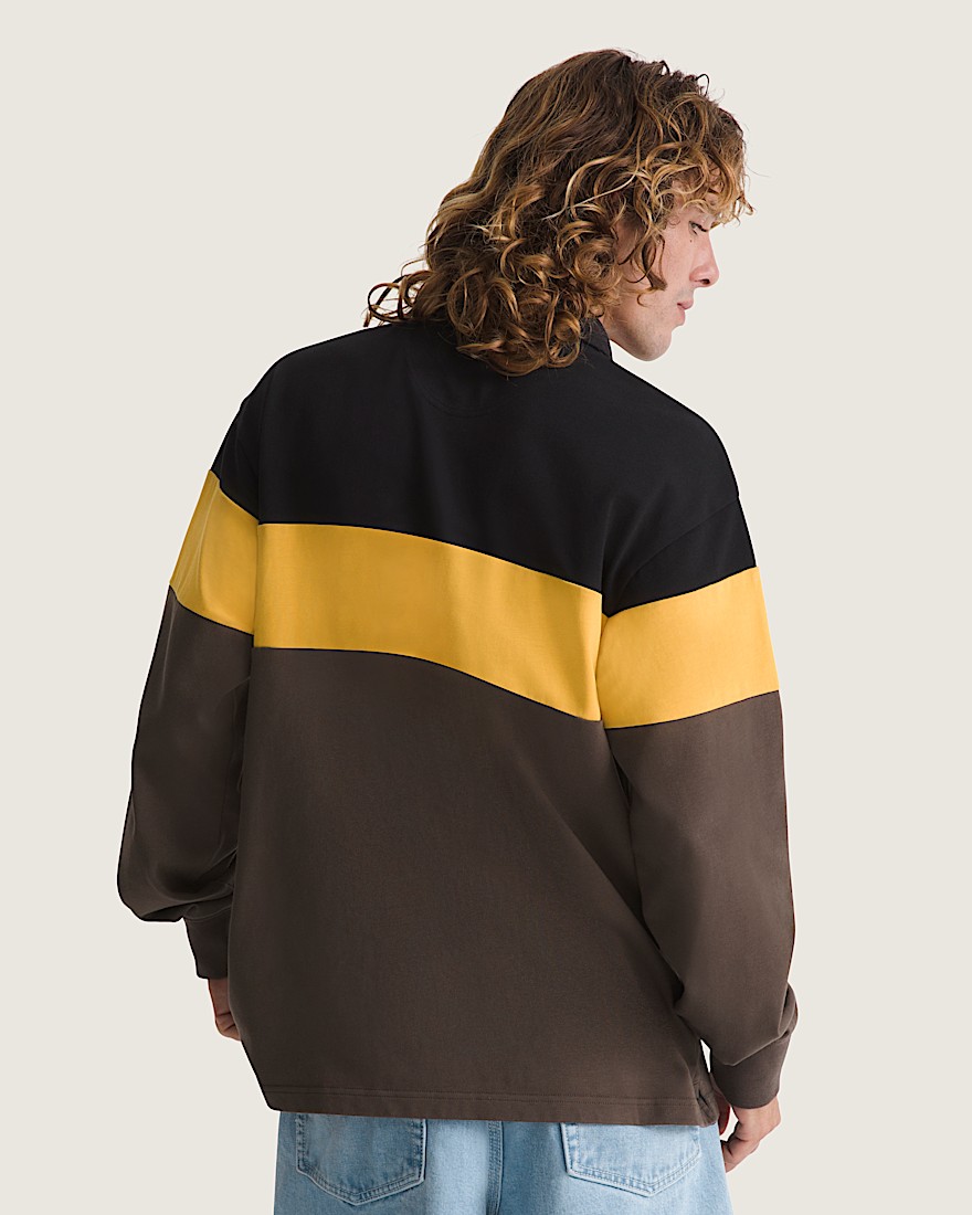 Andy Rugby Long Sleeve Shirt VANS Coal Brown ALT3