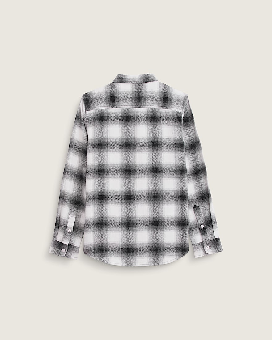 Kids Lawson Plaid Flannel Shirt VANS Marshmallow White  Black ALT1