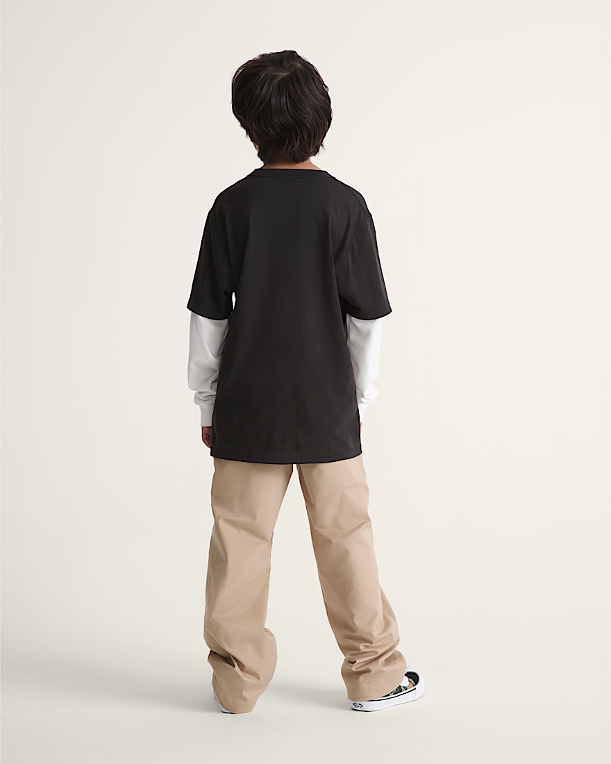 Kids Authentic Chino Loose Pants VANS Incense Brown ALT4