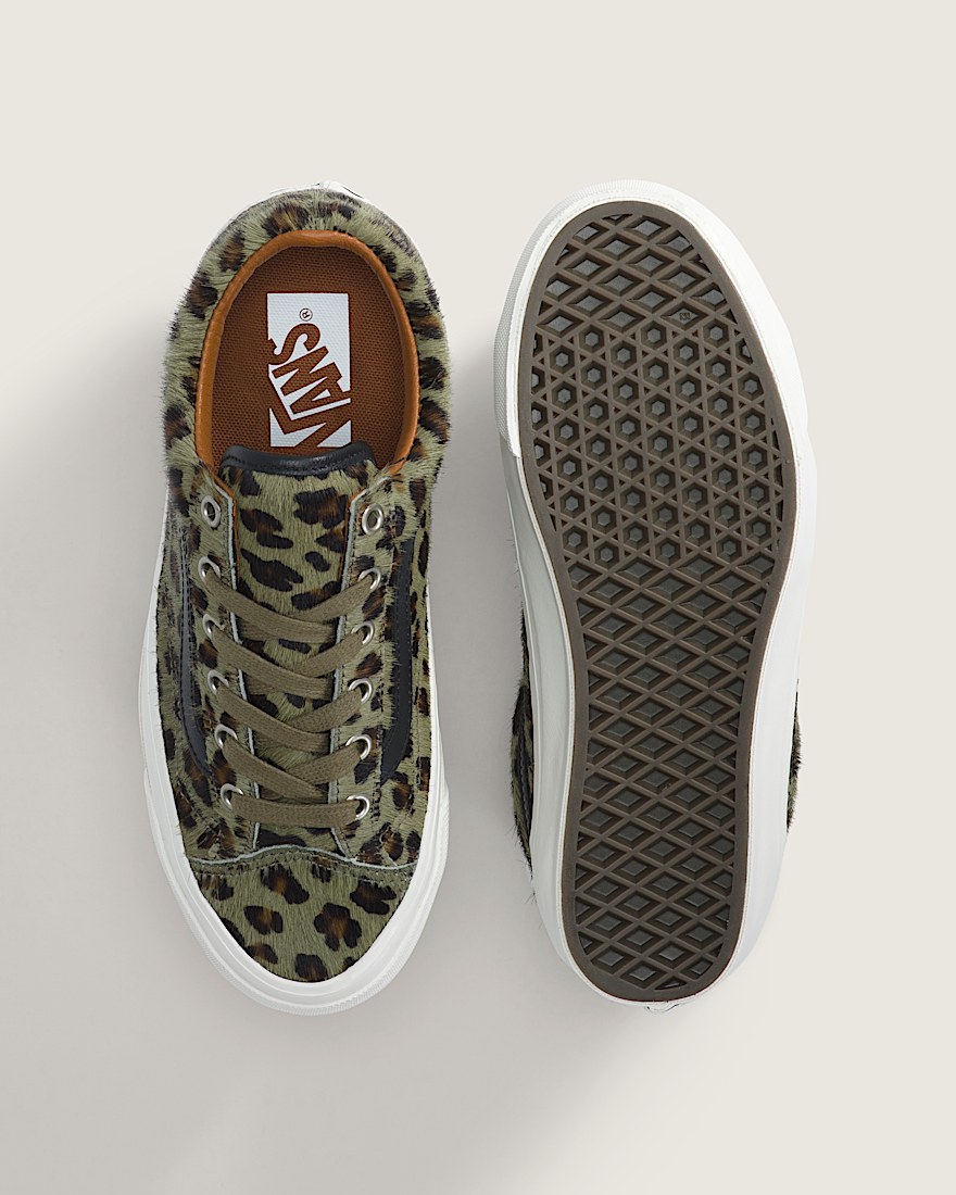 Premium Old Skool Shoe VANS Cheetah Olive Green ALT2