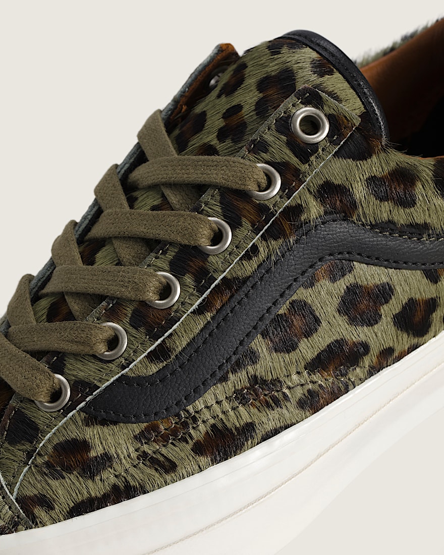 Premium Old Skool 36 Shoe VANS Cheetah Olive Green ALT4