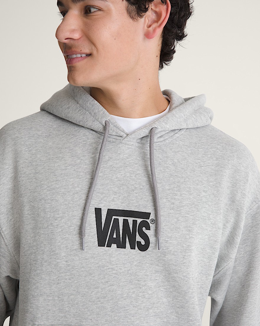 Stretch Logo Pullover Hoodie VANS Cement Heather Grey ALT4