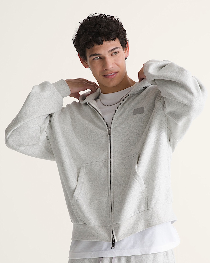 Premium Zip Hoodie VANS Ash Heather Grey ALT2