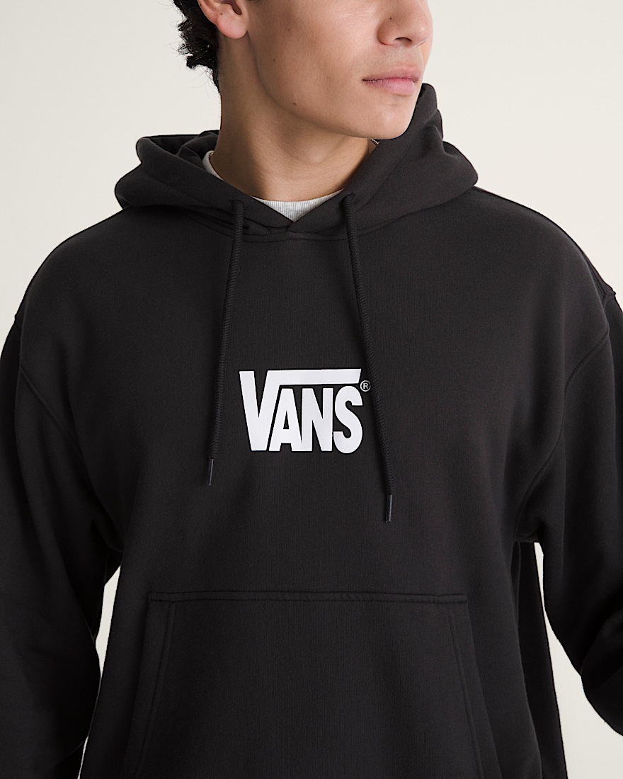 Stretch Logo Pullover Hoodie VANS Black  White ALT4