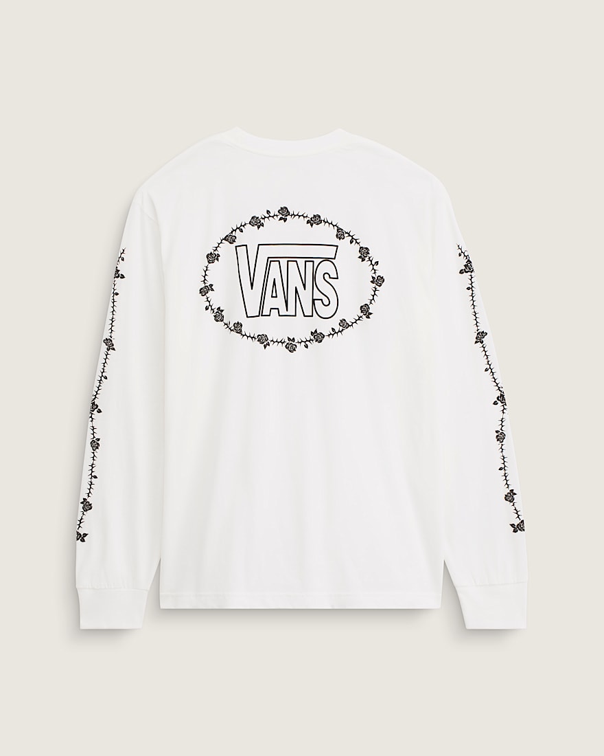Rose and Thorns Long Sleeve TShirt VANS White ALT1