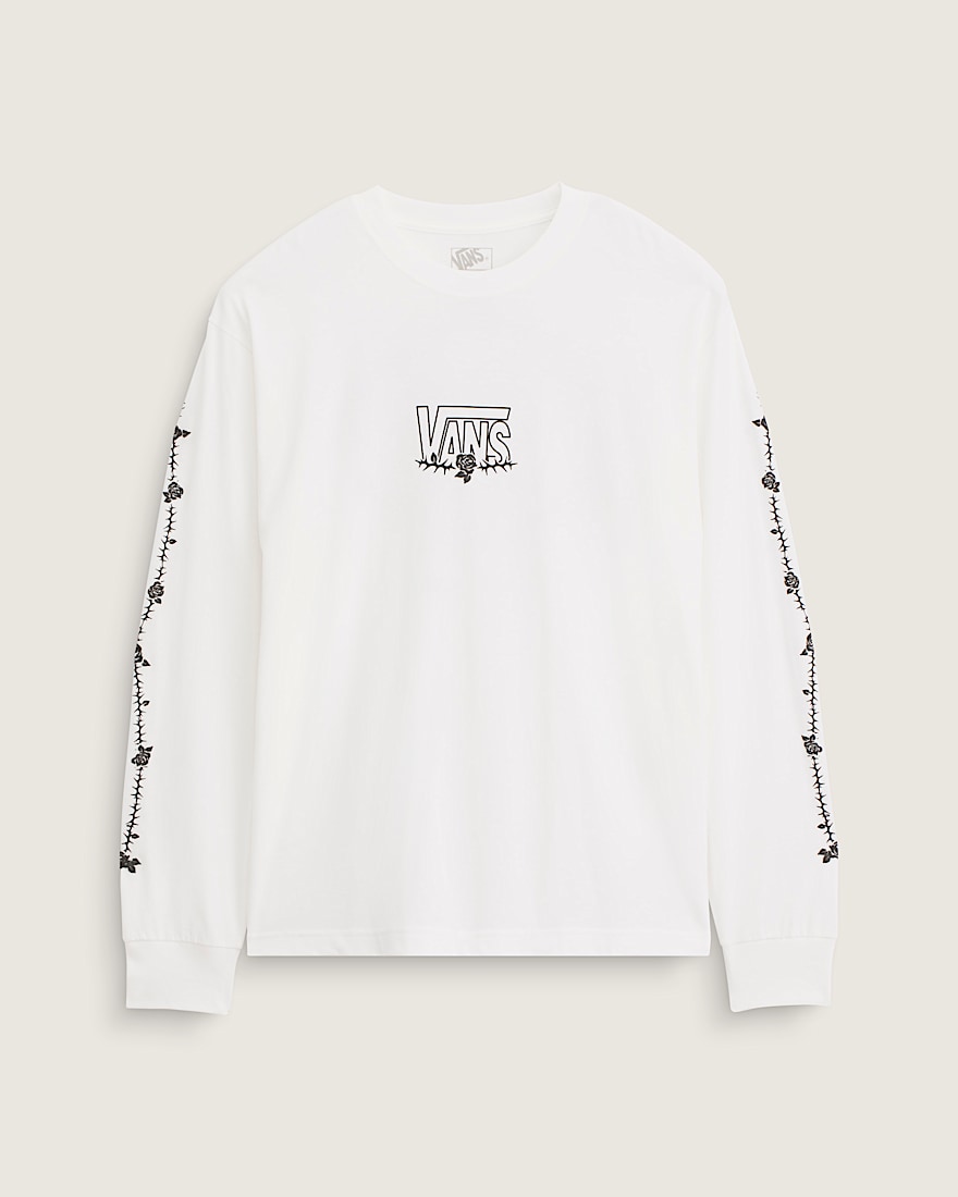 Rose and Thorns Long Sleeve TShirt VANS White HERO