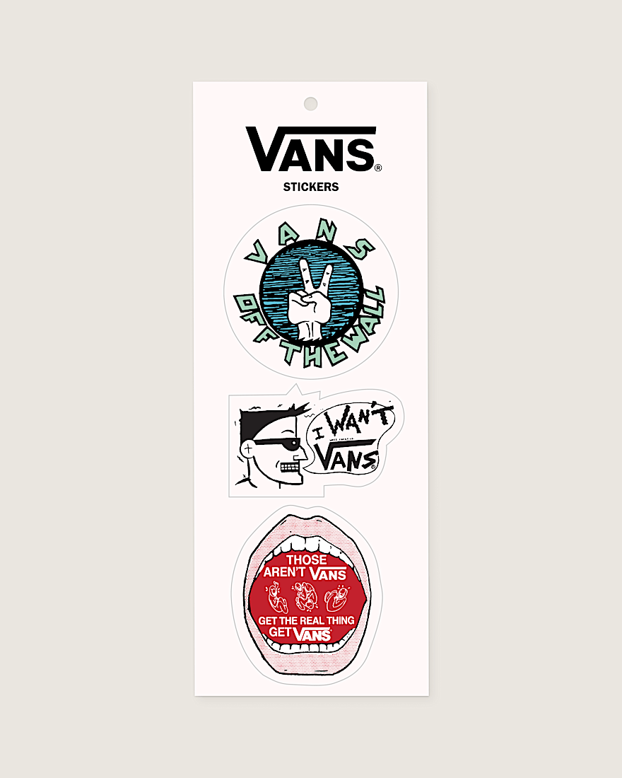 Waffle Shop Get The Real Thing Sticker Sheet VANS Red  Blue HERO