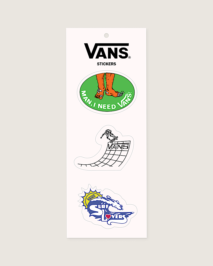 Waffle Shop Surf Lovers Sticker Sheet VANS Green  Blue HERO