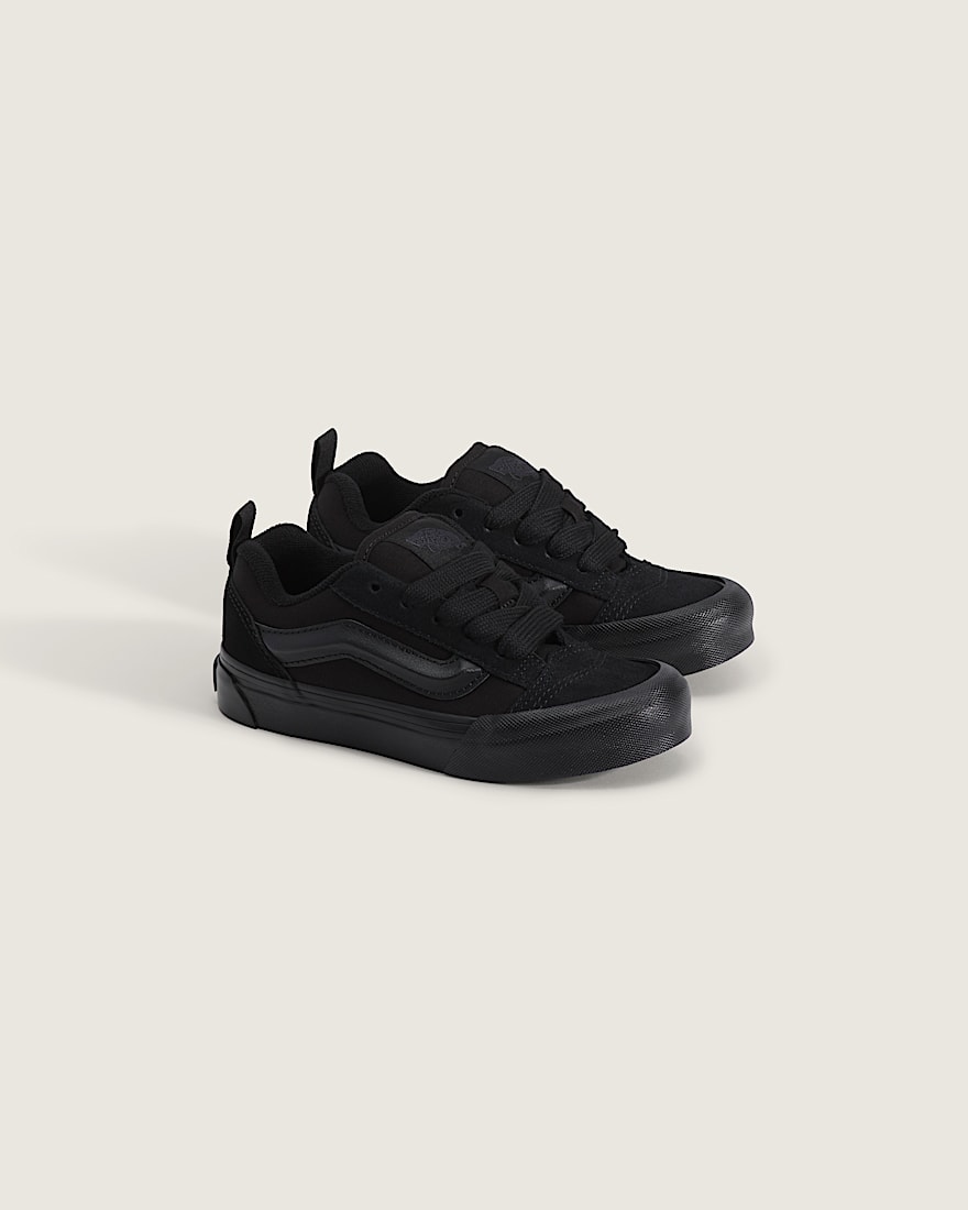 Little Kids Knu Skool Shoe VANS Triple Black ALT1