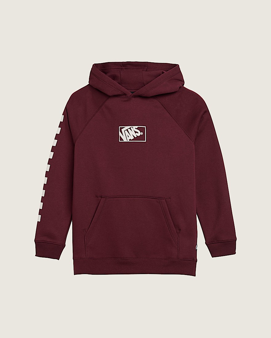 Kids Stacked Box Sweatshirt VANS Port Royale Red HERO