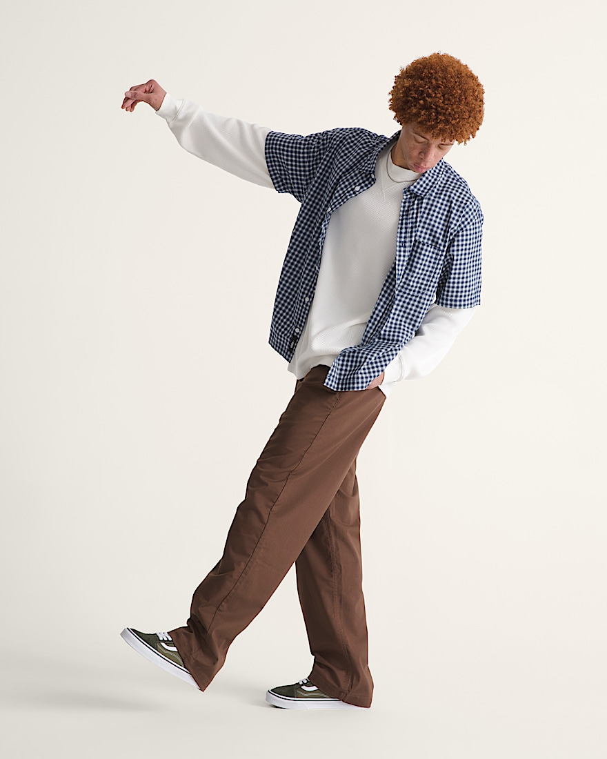 Authentic Chino Straight Pant VANS Vintage Cocoa Brown ALT3