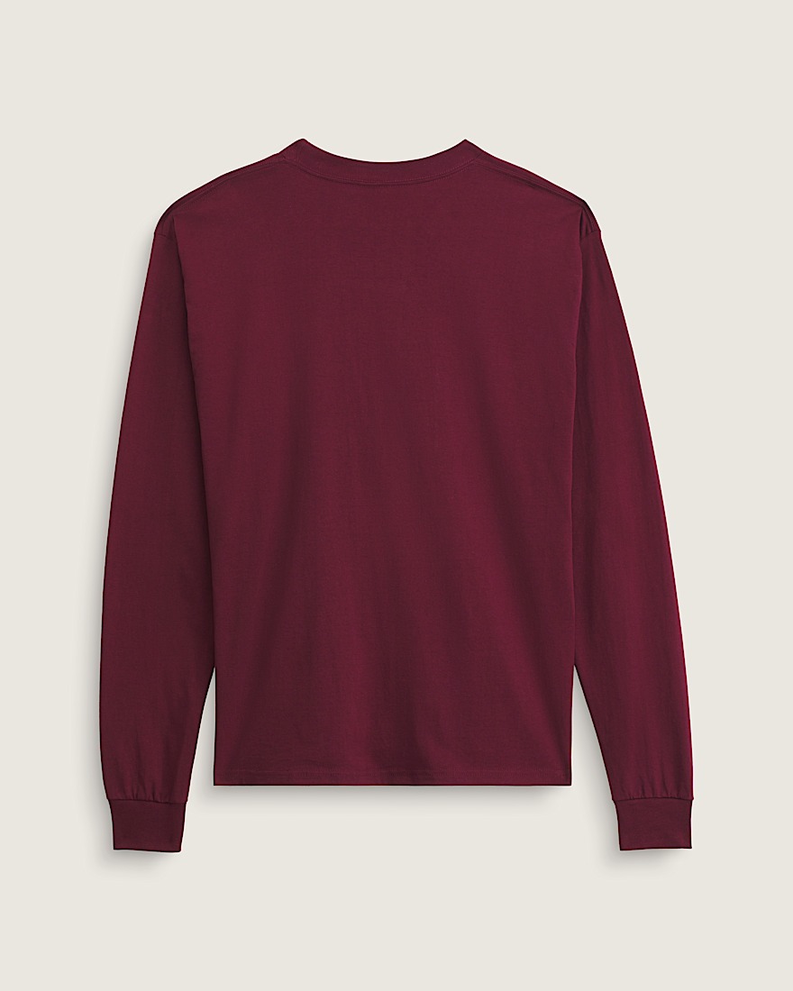 Blur Drop Long Sleeve TShirt VANS Burgundy ALT1