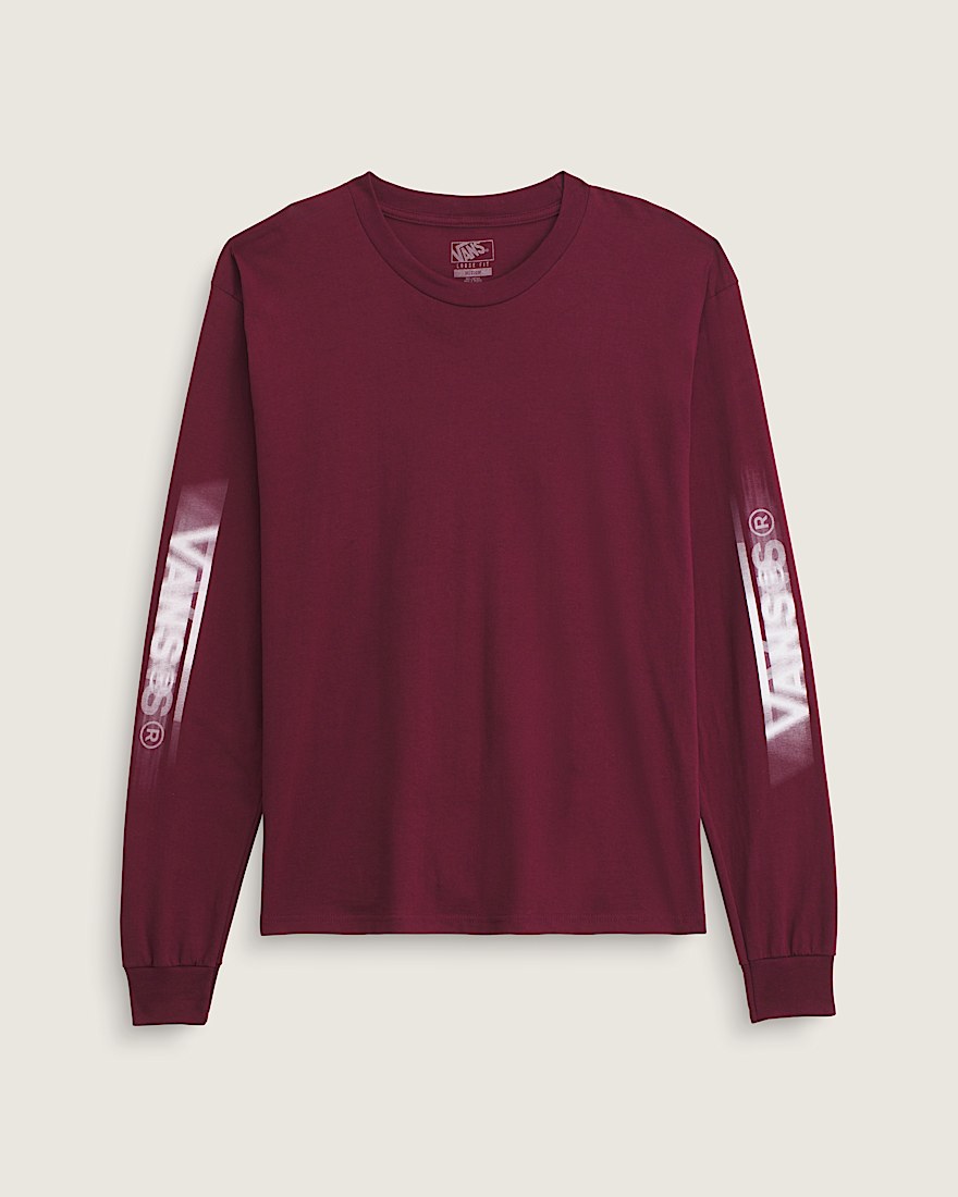 Blur Drop Long Sleeve T-Shirt - 1