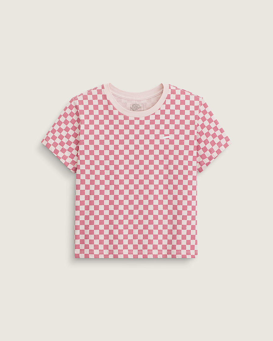 Salton Checkerboard TShirt VANS Sepia Rose Pink HERO