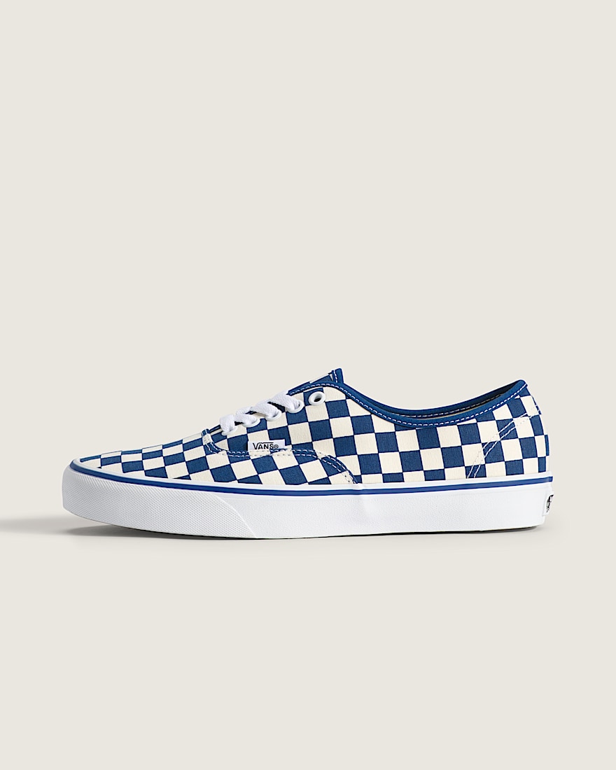 Authentic Checkerboard Shoe VANS Checkerboard True Blue  White HERO