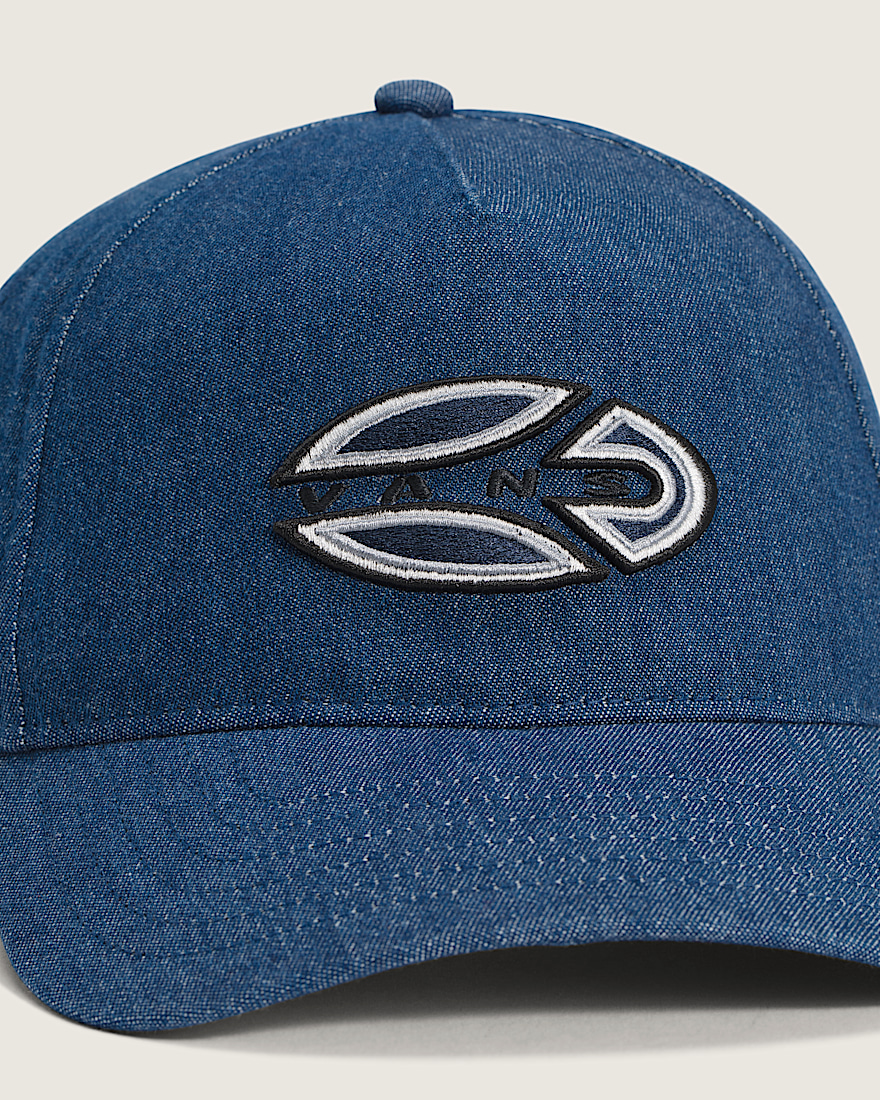 Oval Blaster Snapback Hat VANS Stonewash Blue ALT1