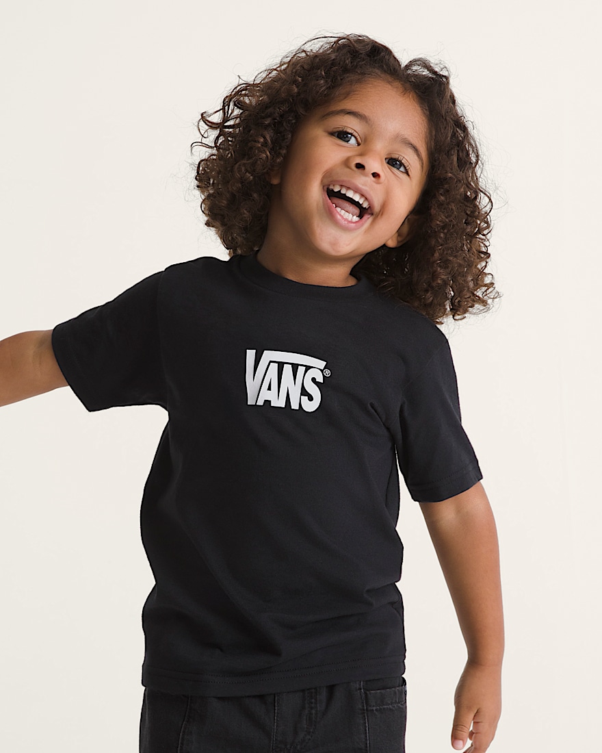 Little Kids Stretch Logo TShirt VANS Black ALT2
