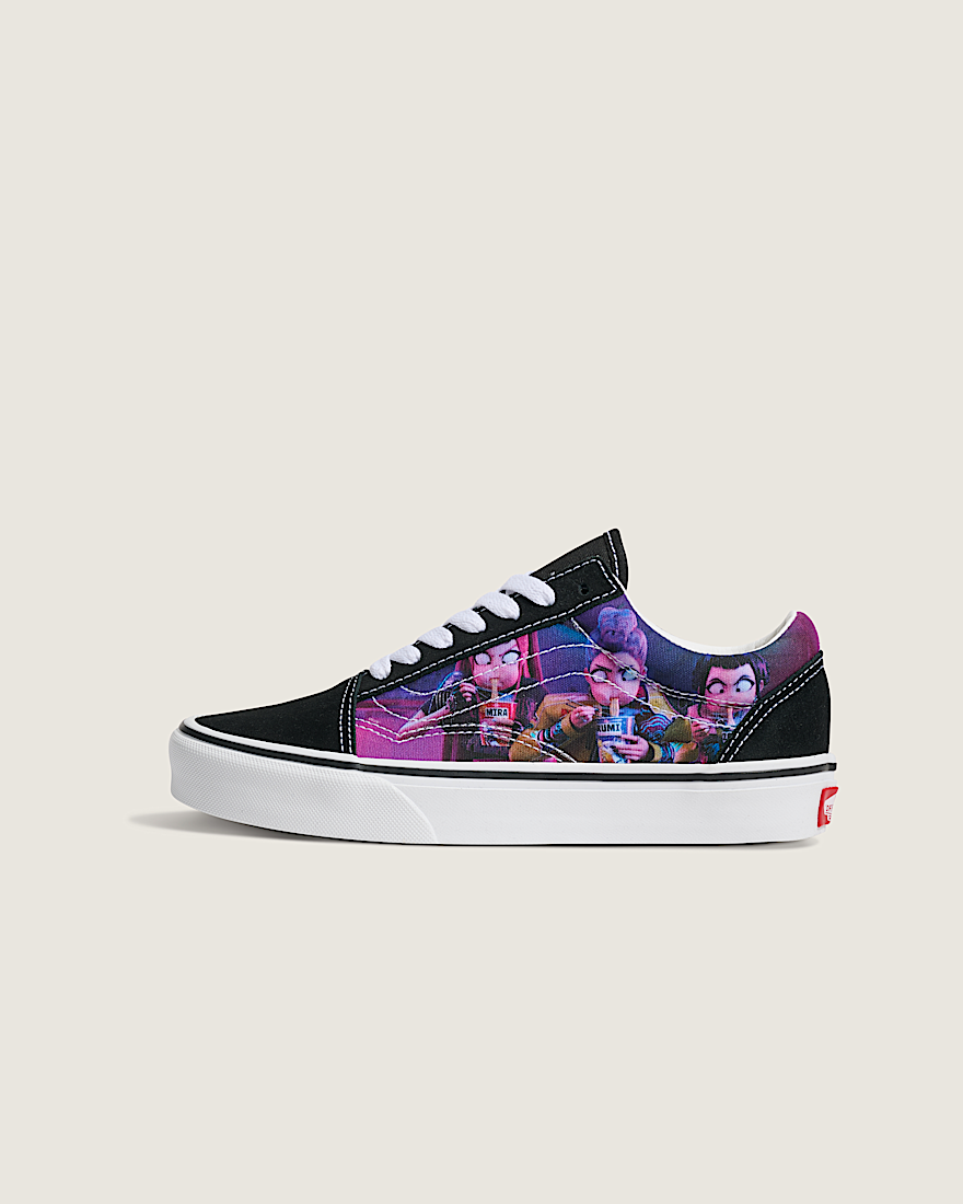 KPop Demon Hunters x Vans Big Kids Old Skool Shoe VANS Kpop Demon Hunters Black  Purple HERO