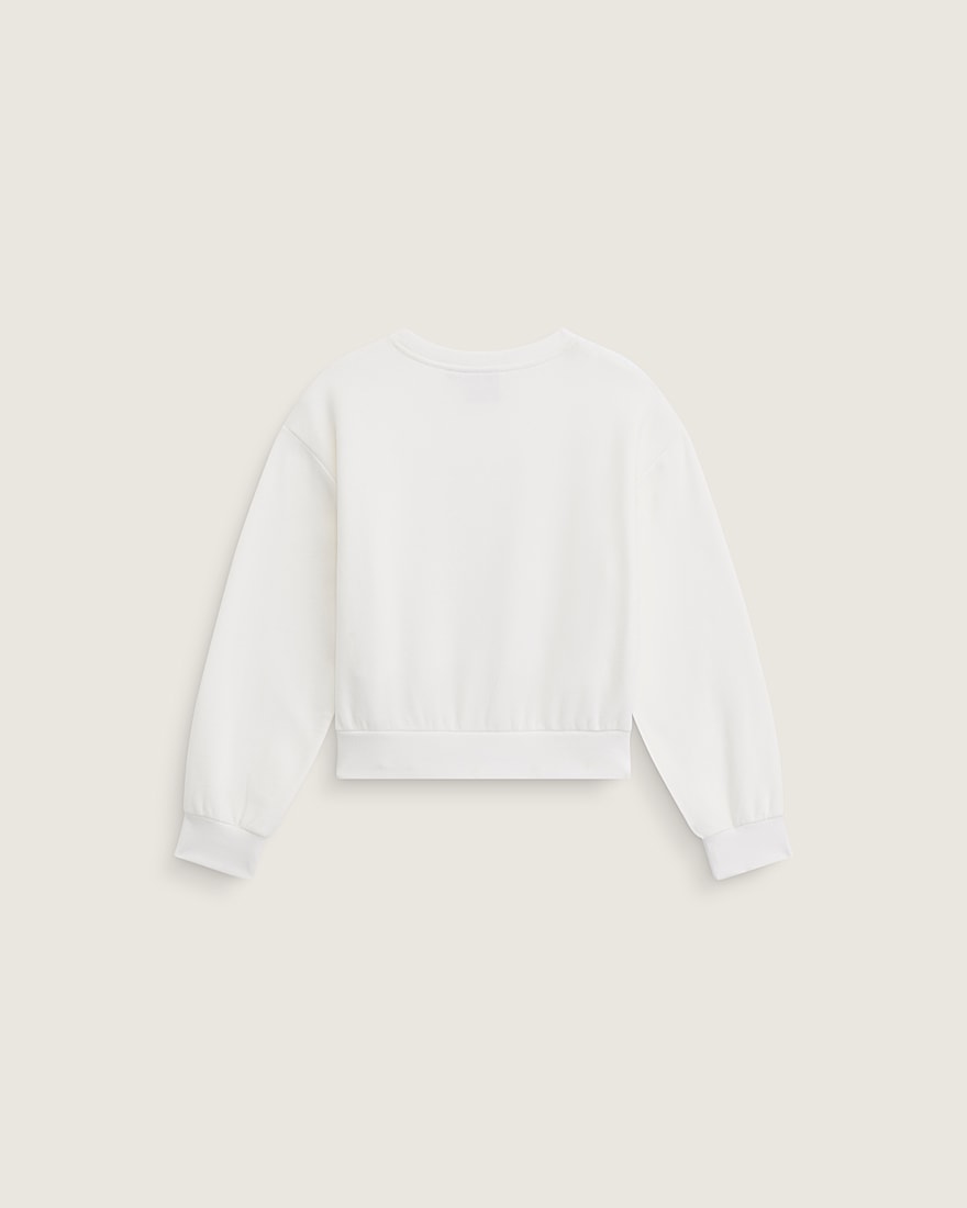 Kids Flow Field Crew Sweatshirt VANS Marshmallow White ALT1
